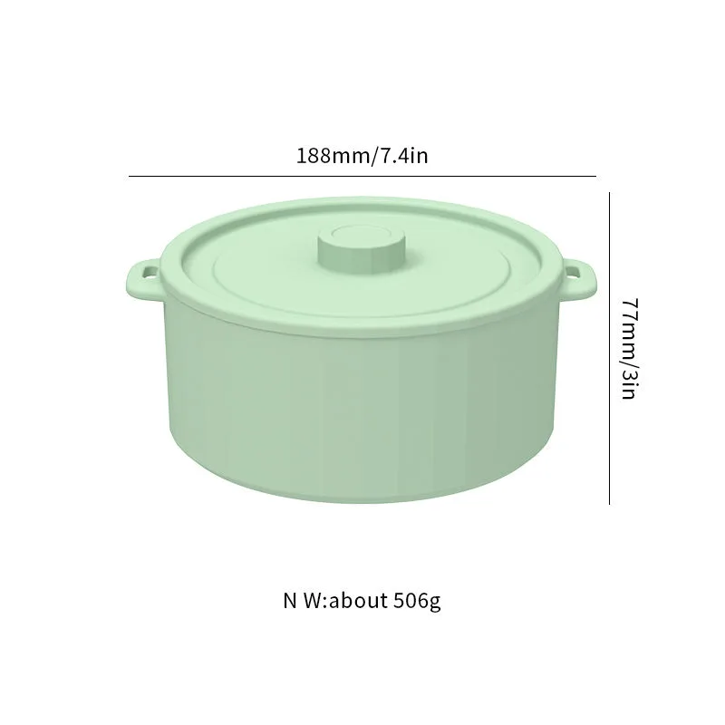 Sin BPA ecológico silicona microondas vaporera perezoso alimentario vaporera cuenco - detail view 5