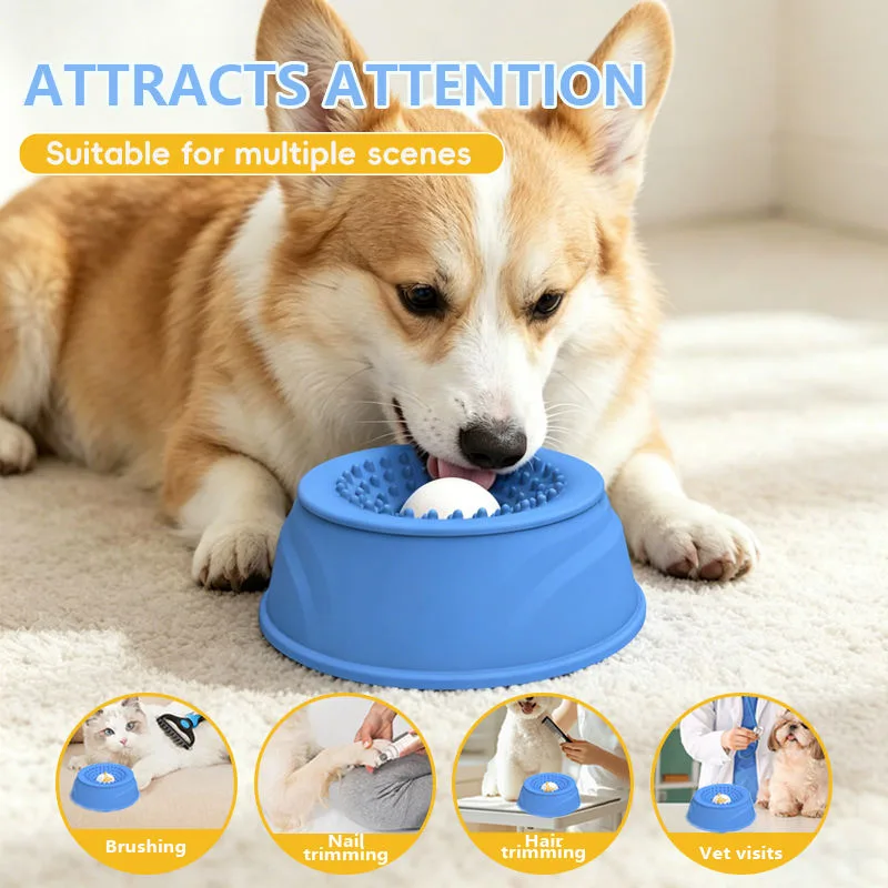 Lento alimentación mascotas perros lamido alimentación cuenco dispensador rodillo pelota - main product image