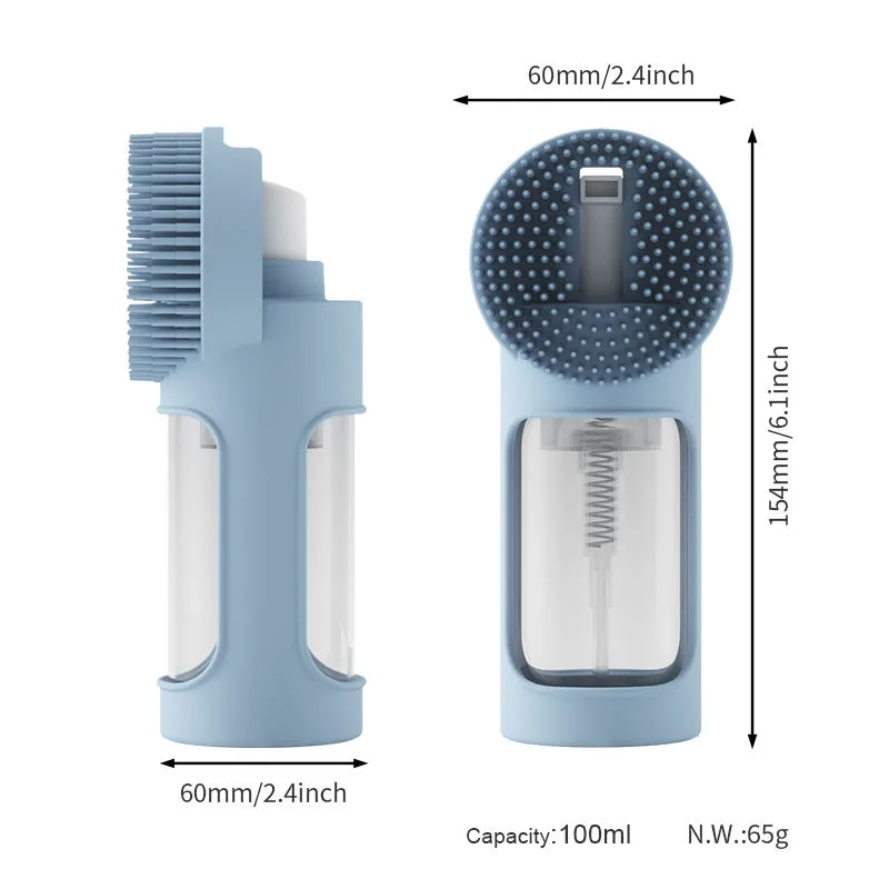 OEM 반려동물 제품 그루밍 용품 샤워 샴푸 Spray 소프트 Bristle 세탁 마사지 목욕 브러시 강아지 고양이 - detail view 5