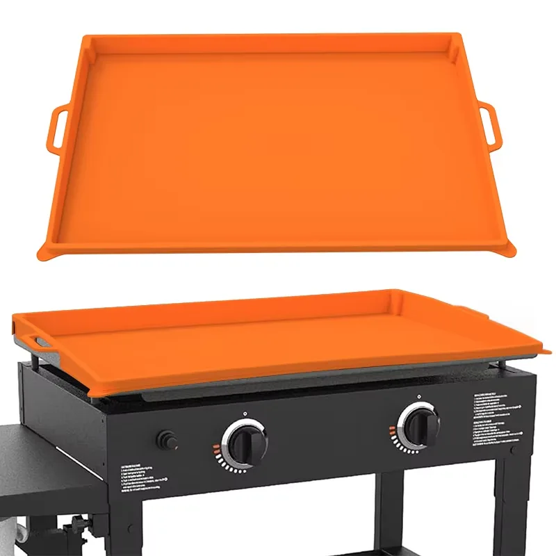 New Arrivals Silicone Protective Mat Cover BBQ Food Grade Protective Grill Cover for Blackstone - custom silicone manufacturer