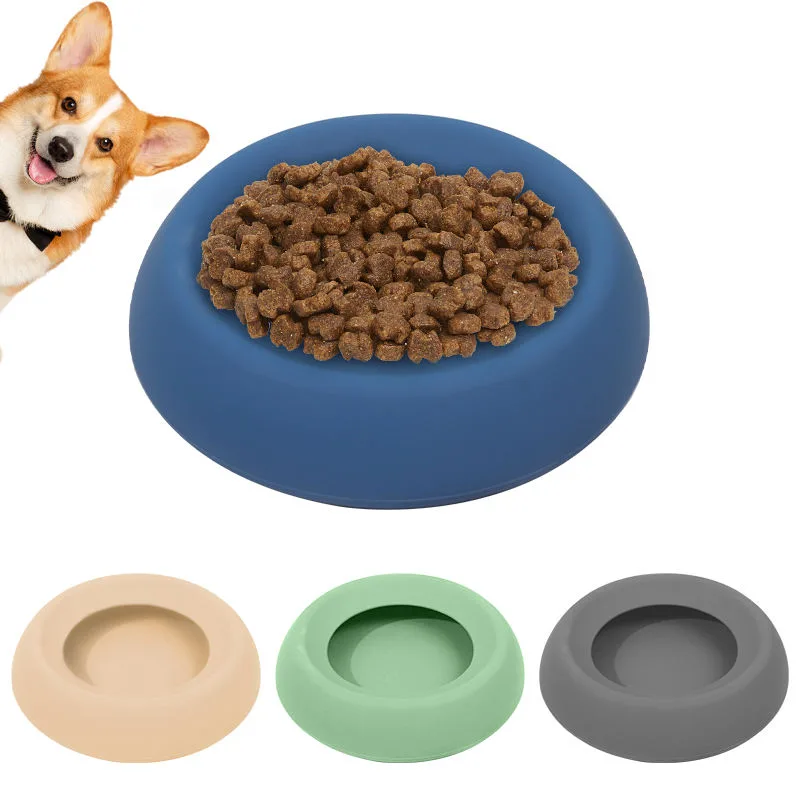 Custom Silicone Collapsible Pet Water Bowl Portable Outdoor Travel Feeding and Drinking Bowl for Dog Cat - main product image