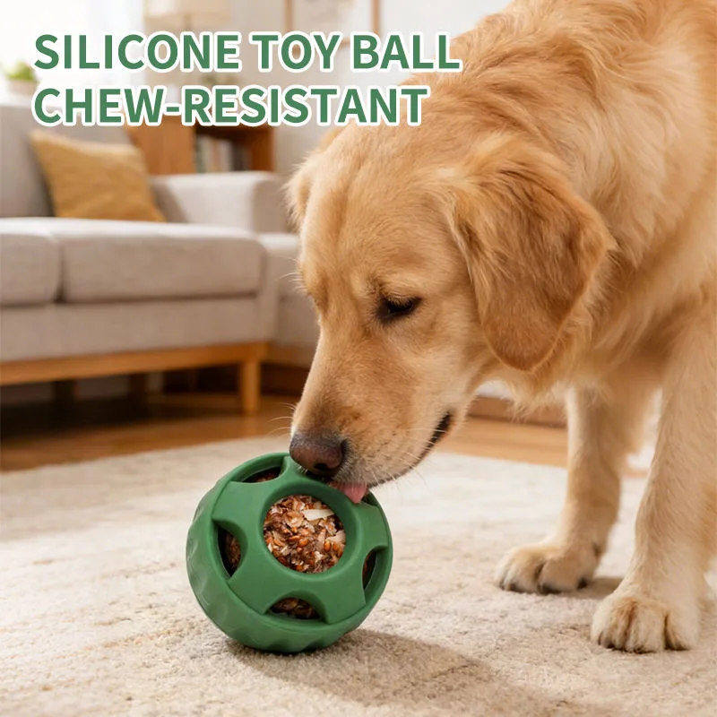 Dog Chew Toy Natural Rubber Toy Interactive Food Treat Ball Dog Pet Interactive Chew Toy Dog Treat Ball - detail view 1