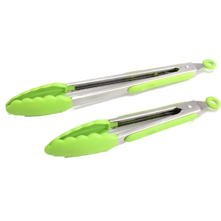 9 pouce 12 pouce Platinum silicone glace Tongs barbecue Tongs alimentaire Tongs - detail view 1