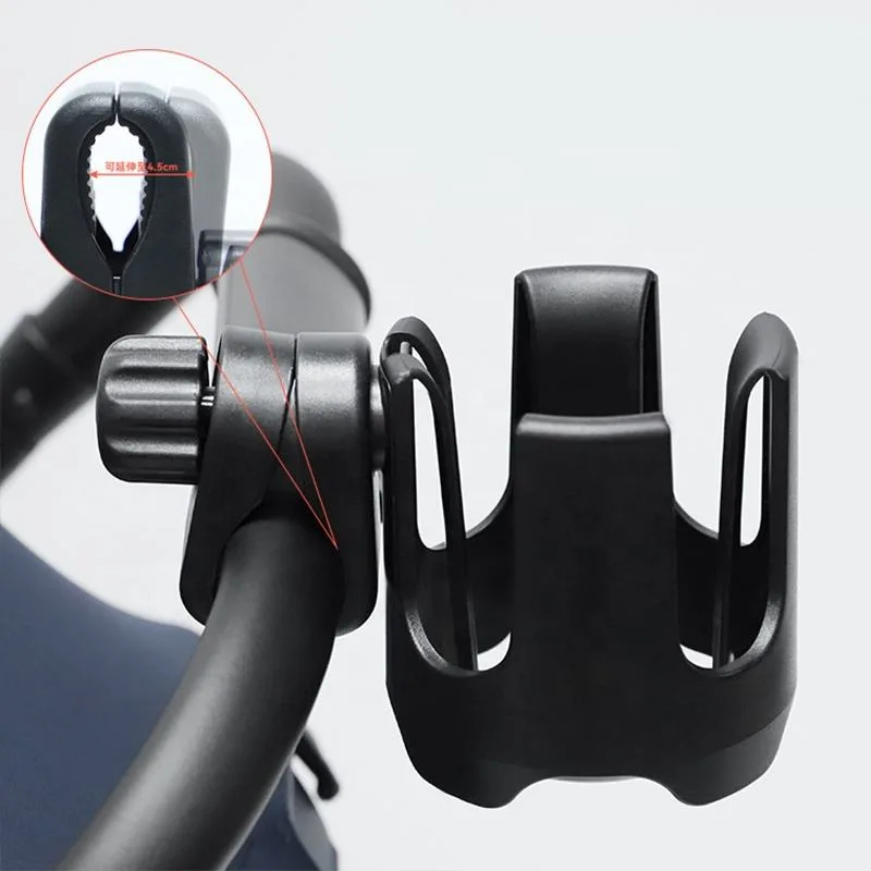 New Universal Pushchair Stroller Cup Holder for Pram Stroll Rack Bottle Organizer 360 Rotatable Cup Holder - detail view 2