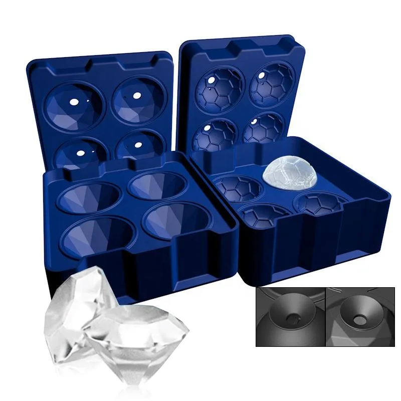 Custom Moldes De Hielo Silicone Ice Mold Ball Resin Silicon Mold Ice Cube Tray Maker for Whiskey Cocktails Beverage - detail view 5
