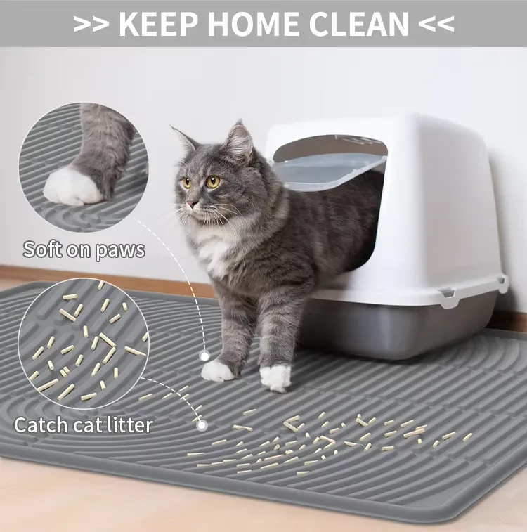 Silicone animais Diatom Mud alimentação tapete Absorbent respingo anti gato cão refeição - detail view 7
