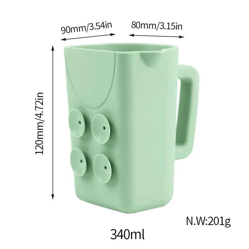 Silicone Baby Shower Bathing Rinse Cup Shampoo Soap Body Waterfall Pourer Kids Water Pourer Mug for Bathing Washing - detail view 5