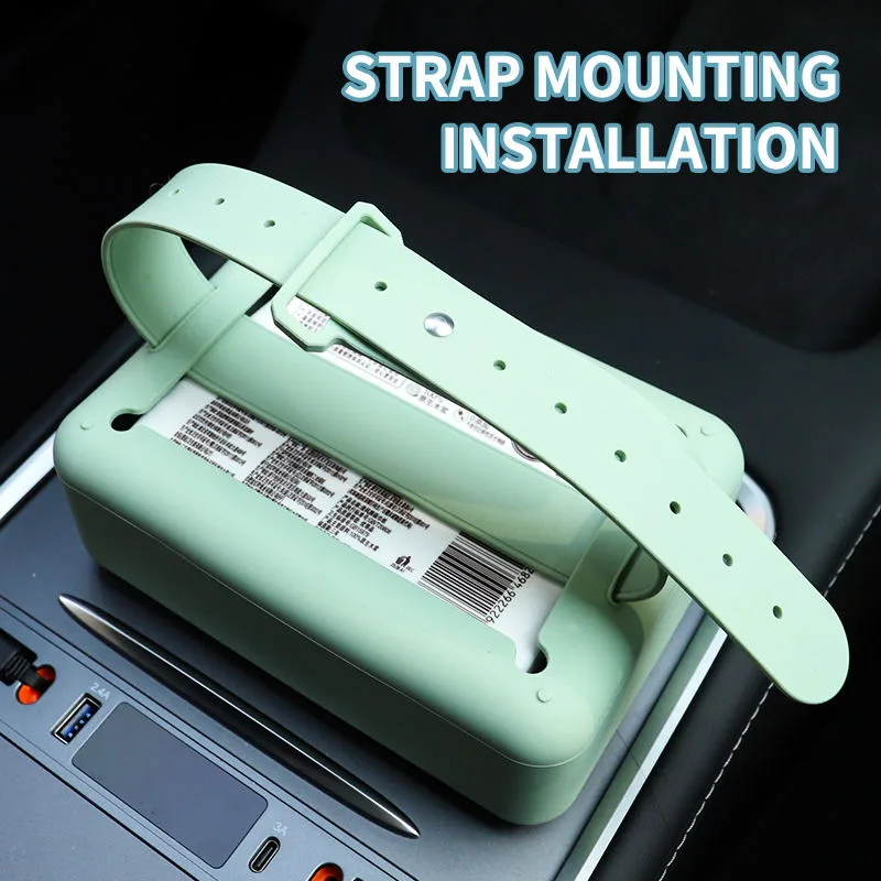 New Arrivals Custom Creative Multi-Functional Silicone Car Tissue Holder Paper Box Tissue Box for Most Car - detail view 2