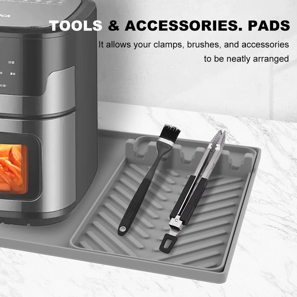 Logo silicone Grey café tapis café machine espresso machine tapis- style 2 - detail view 2