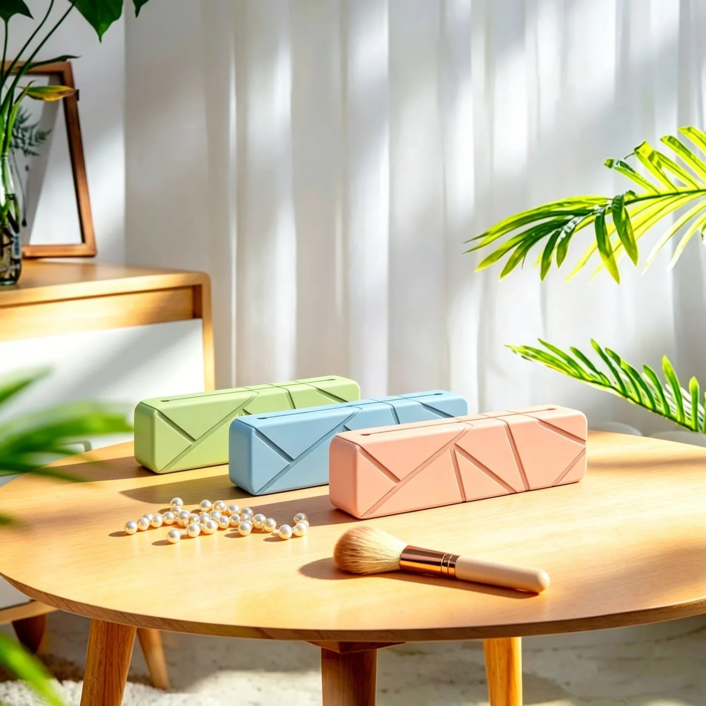 Travel Makeup Brush Holder Make up Organizer Bag Case Cosmetic Pouch Silicone Small Makeup Brush Storage Bag - detail view 3