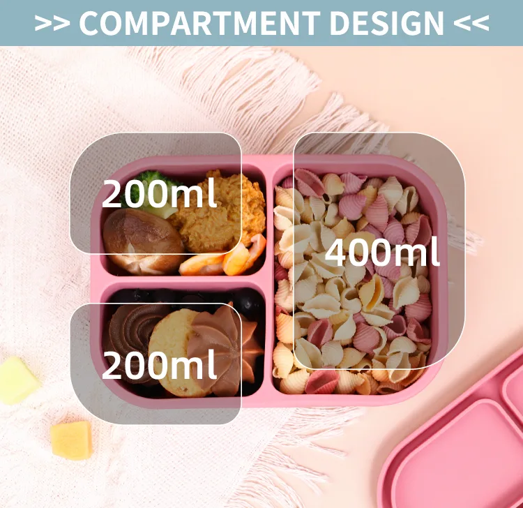 Custom Logo BPA Free Portable Leakproof Bento Lunch Boxes Leak Proof Large Square Lunch Box - detail view 7
