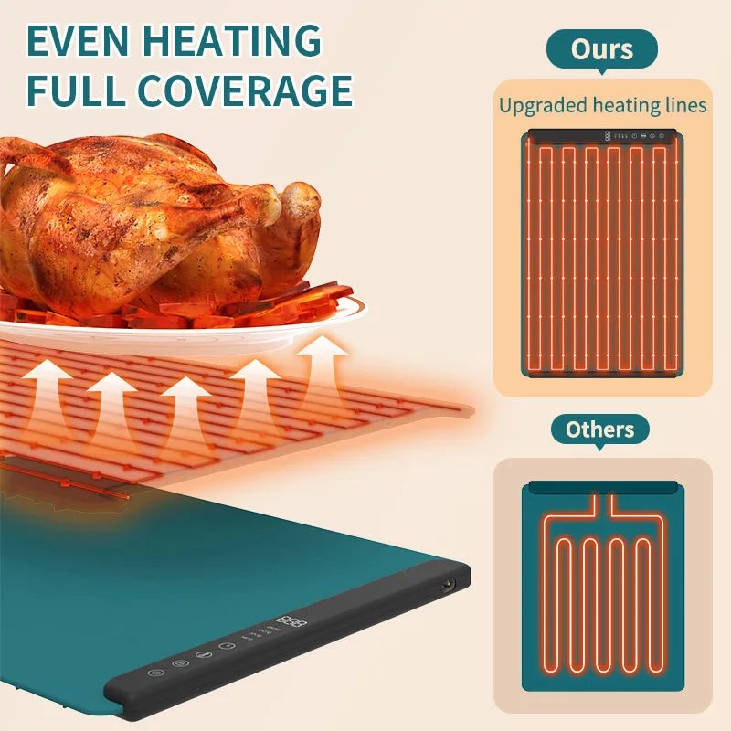 2026 nuevo silicona Heat almohadilla flexible plegable cocina alimentario Warmers - detail view 4