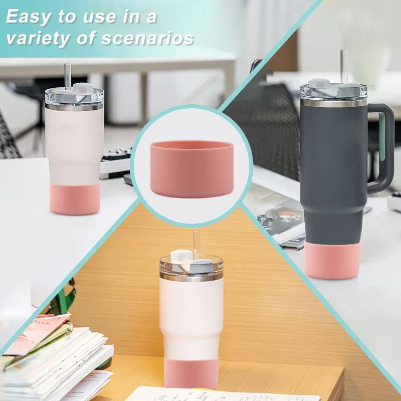 Multifonction Thermos gobelet Beverage gobelet Sleeve animaux boisson bol silicone anti - detail view 9