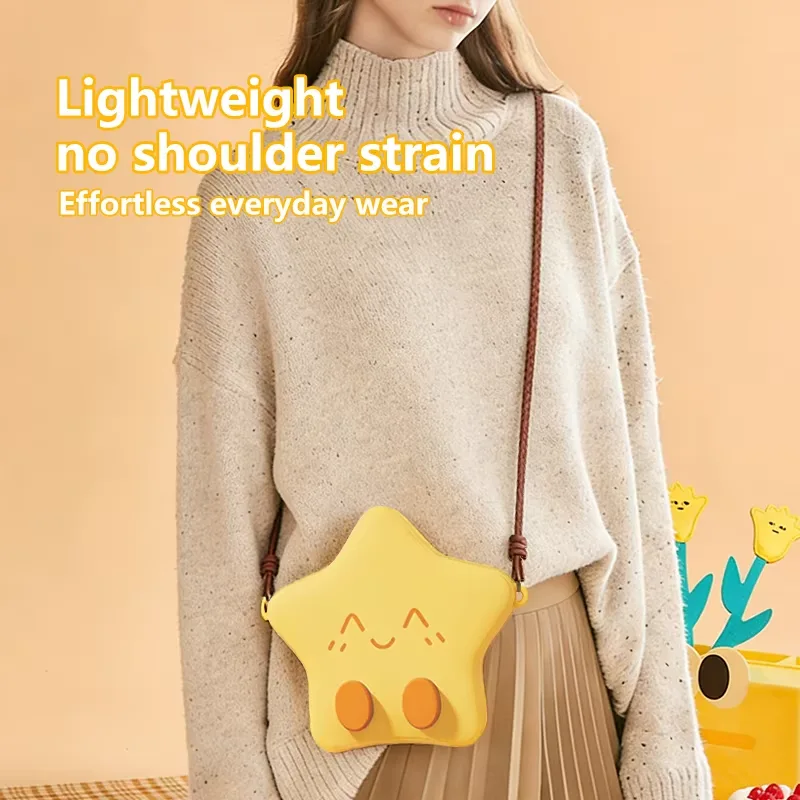 Dessin animé silicone Crossbody sac de conservation tendance mignon Wallet pochette - detail view 3