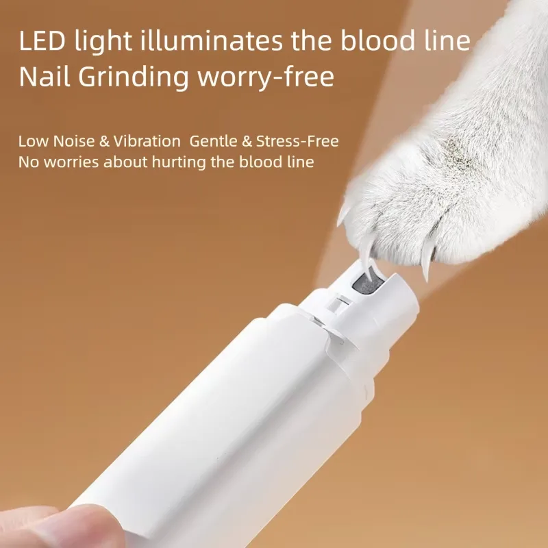 2026 recargable USB perro uñas Clippers ABS Quiet mascotas uñas aseo recortadora Feature - detail view 4