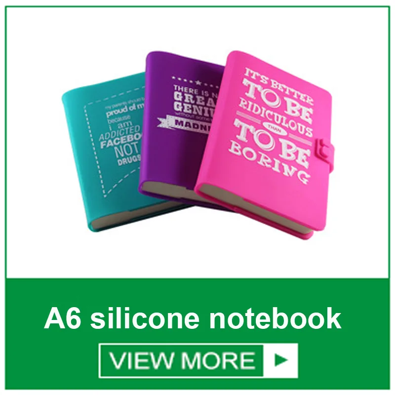 A6 Custom School Cheap Journal and Diary Silicone Note Book Notebook Mat Cuaderno With Soft Silicone Notebook Mat - detail view 10