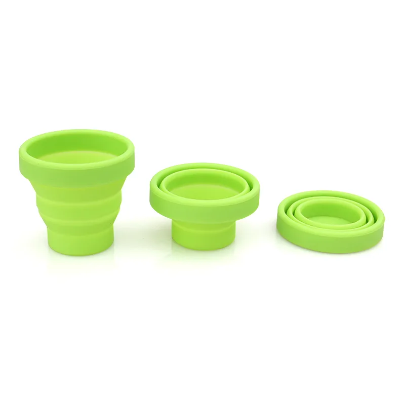 Outdoor High Quality Silicone Collapsible Coffee Cup Retractable Foldable Folding Coffee Cup Taza Plegab for Travel - detail view 7