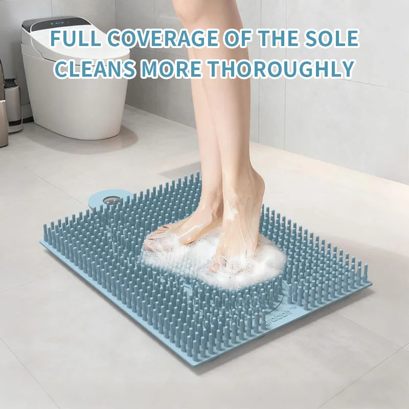 Foot Rub Rubbing Gadget Bathroom Massage Bath Dead Skin Washing Foot Brush Silicone Bathtub Non-Slip Bath Mat - detail view 2