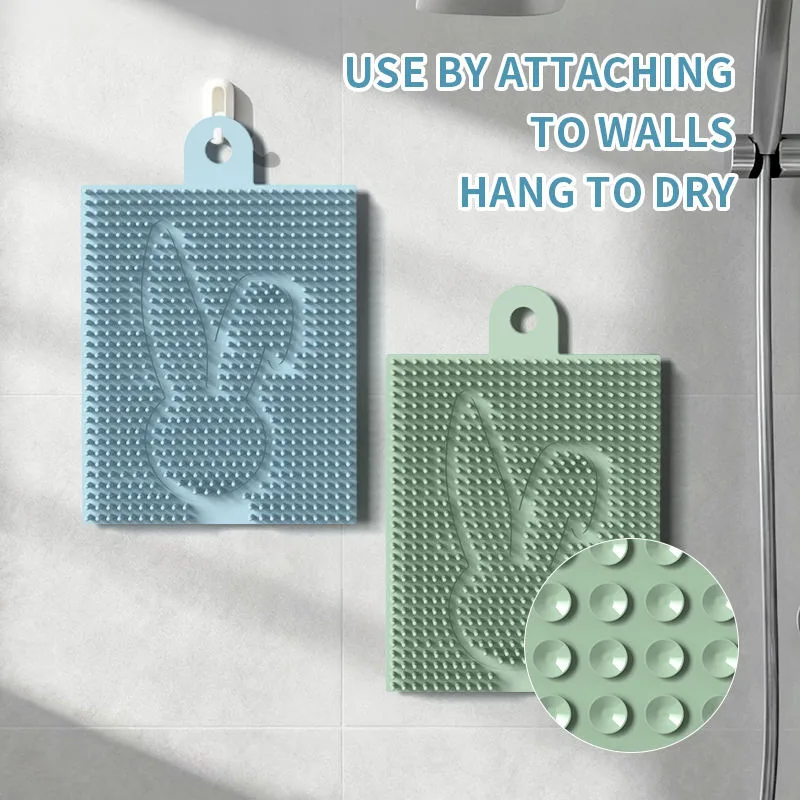 Foot Rub Rubbing Gadget Bathroom Massage Bath Dead Skin Washing Foot Brush Silicone Bathtub Non-Slip Bath Mat - detail view 4