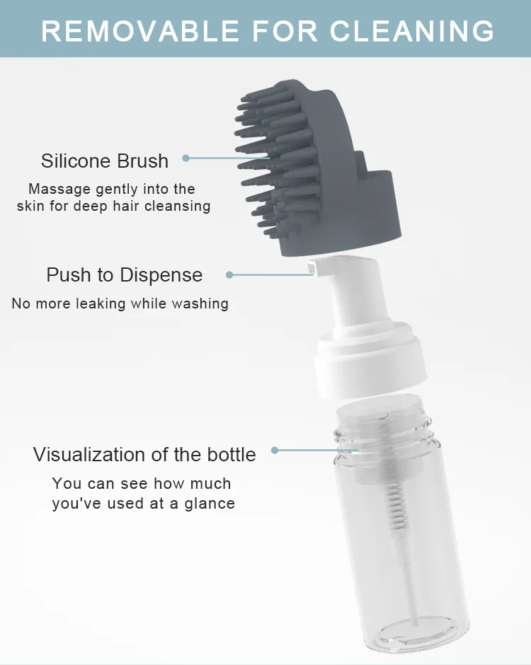 Nouveau Luxury silicone animaux douche massage brosse poils nettoyage toilettage chat bain - detail view 8