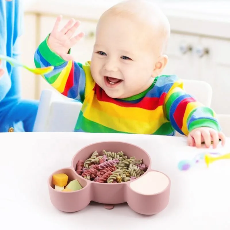 New Design Food Grade Baby Plates and Bowls Kids Dining Feeding Bowl Custom Silicone Baby Suction Bowl - detail view 2