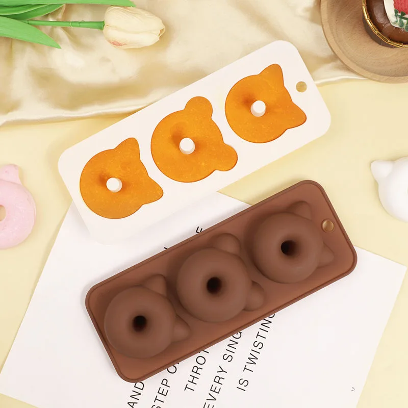 Top Rankings Food-Grade Silicone Round Donut Mold Easy Release Oven Cake Baking Tool - detail view 2