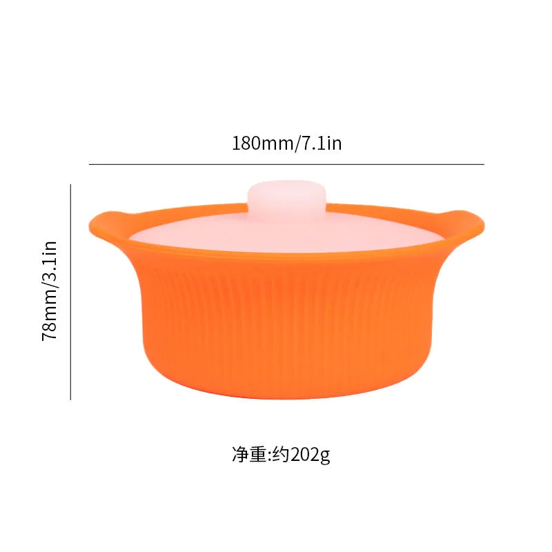 2026 novo micro-ondas silicone alimentar vaporizador tigela vapor panela utensílios - detail view 5