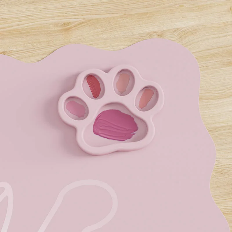 2027 Top Rankings Bag Nails Table Mat Pink Cherry Heart Pattern Custom Logo Nail Mat - detail view 3