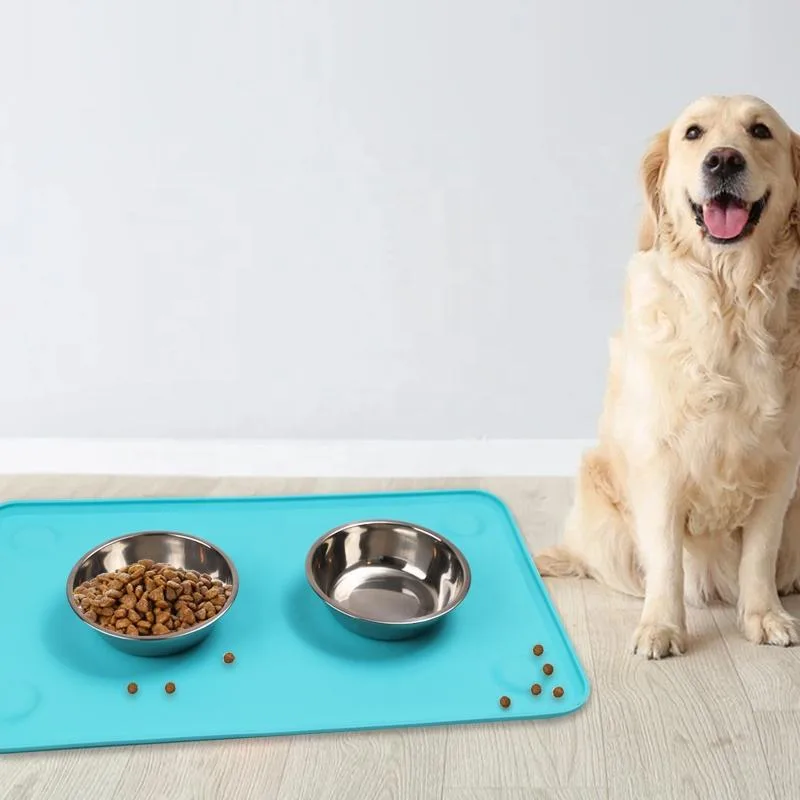 Customised Upgraded Waterproof Pet Car Mat NonSlip Silicone Dog Pet Food Feeding Mat Dog Matt with Strong Suction Cup - detail view 4