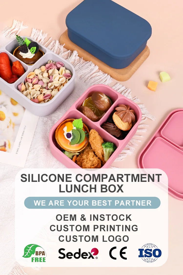 Custom Logo BPA Free Portable Leakproof Bento Lunch Boxes Leak Proof Large Square Lunch Box - detail view 6