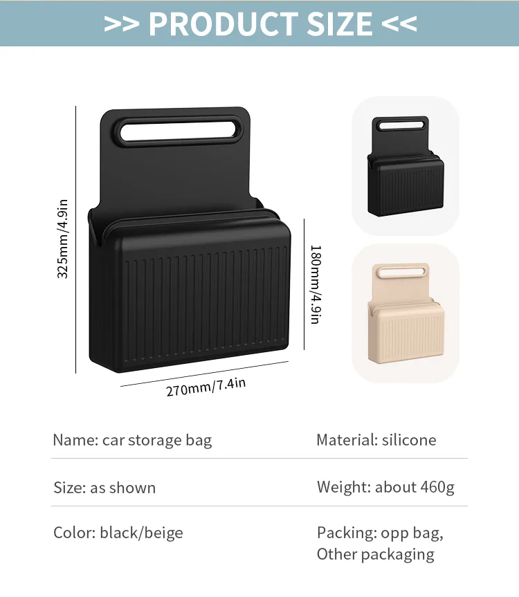 Luxury Rear 시트 Back 수납 정리함 Multifunction 실리콘 방수 Hanging 백 - detail view 11