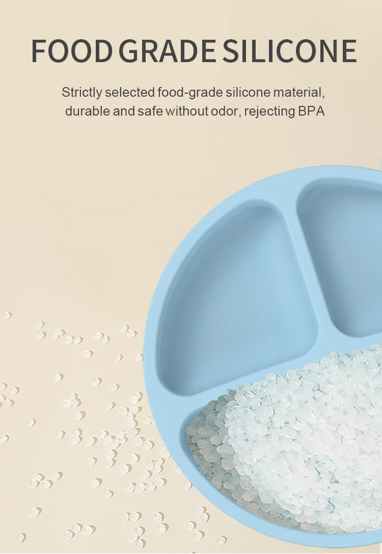 BPAフリー ベビー 給食 用品 キッズ ダイニング 食器類 こぼれ防止 防止 吸盤付き プレート ボウル よだれかけ スプーン ベビー シリコーン 給食 セット - detail view 9