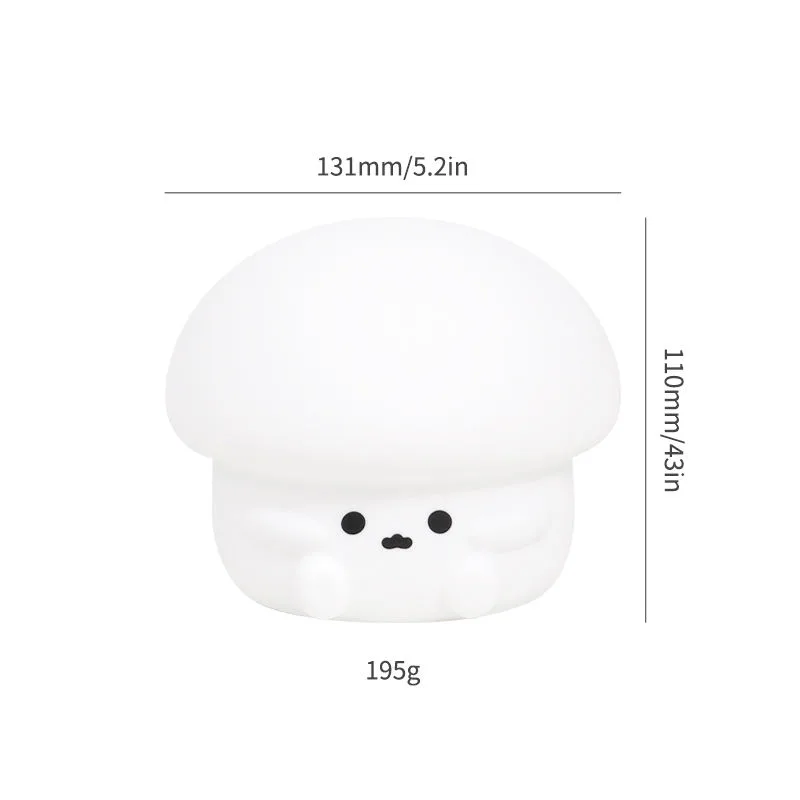 Clap Christmas Lights LED Smart Three-Speed Cute Silicone Night Light for Rooms Eye Protection Sleep Atmosphere Clap Light - LED & Light Therapy - detail view 5