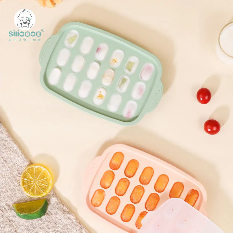 Silicoco 3D Drink Ice Ball Cube Maker Mold Sphere Square Shapes Silicone Ice Cube Trays Pallet Moldes With Lid Freezer Tray - main product image