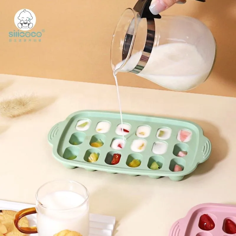 Silicoco 3D Drink Ice Ball Cube Maker Mold Sphere Square Shapes Silicone Ice Cube Trays Pallet Moldes With Lid Freezer Tray - detail view 2