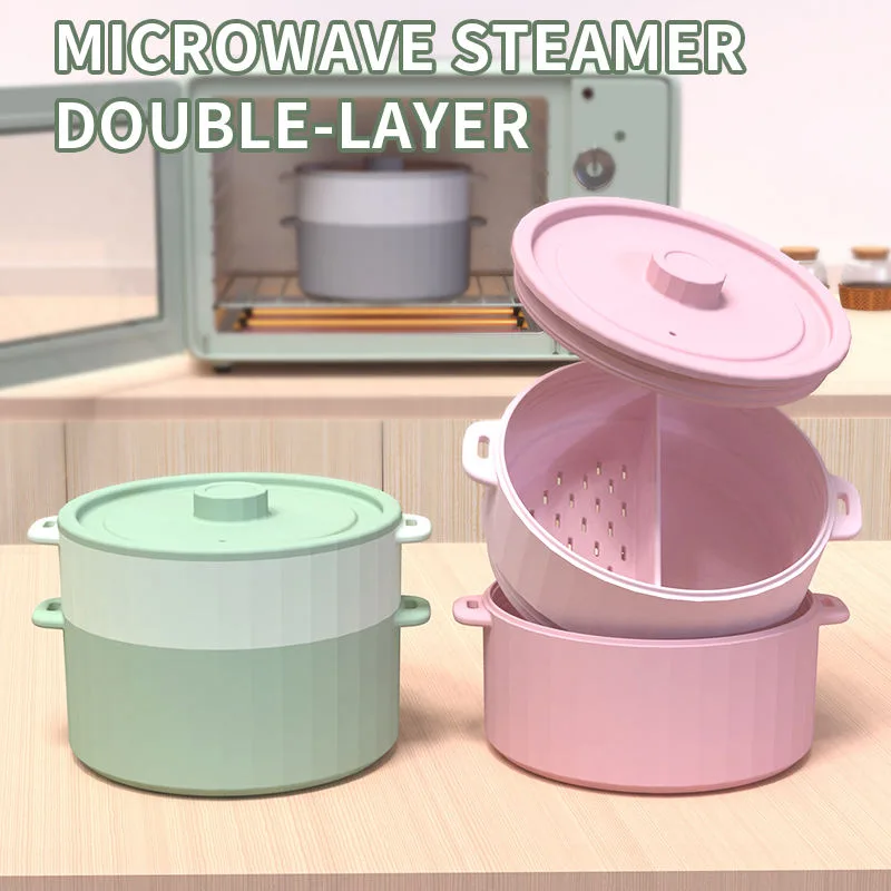 Silicone Steamer Cookware Vegetables Prep Meal Food Removable Rack BPA Free Steamer Bowl - detail view 4