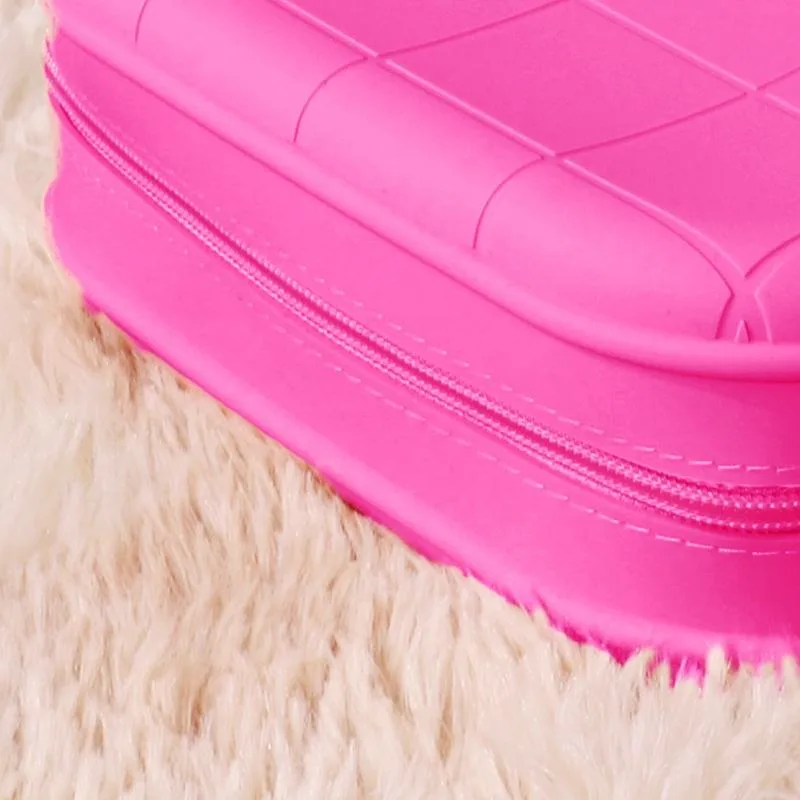Large Capacity Waterproof Silicone Makeup Bag Fashionable Multi-Functional Cosmetic Storage Zipper Bag - Custom Makeup Bag - detail view 2
