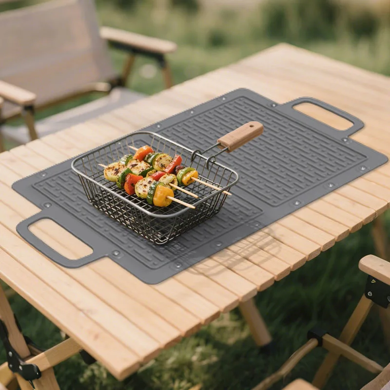 New Arrivals Grill Mat Silicone Fire Proof Oil Water Proof Grill Mat for Outdoor Grill Fire Pit - custom silicone manufacturer