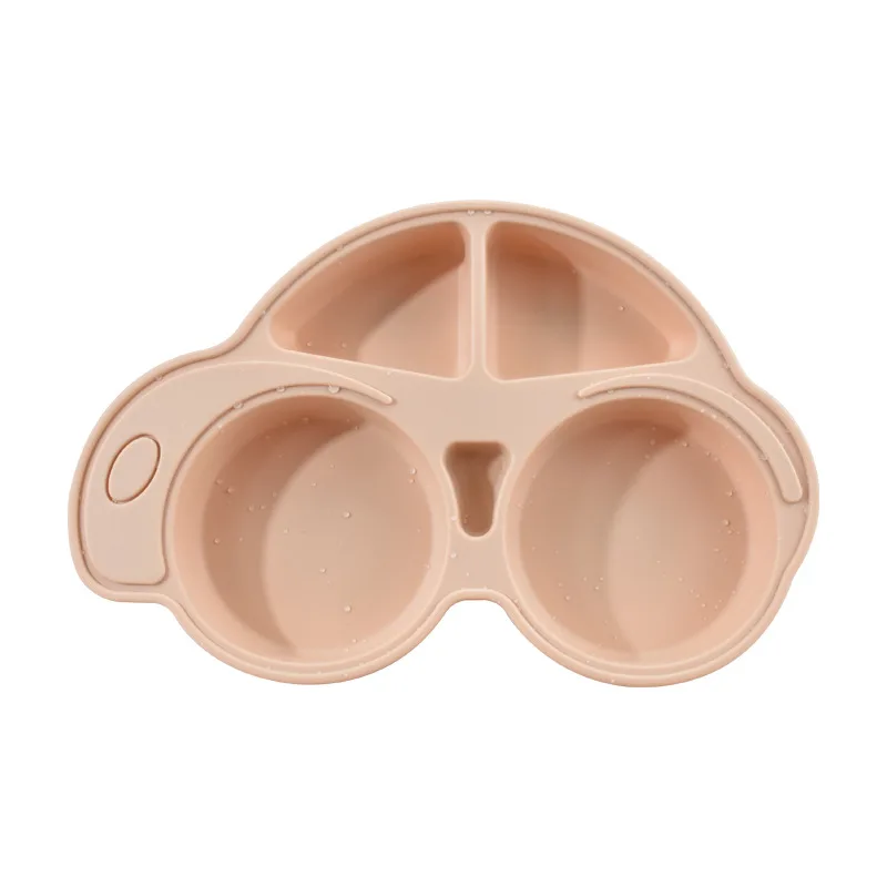 Baby Silicone Food Divided Plate Suction-Capacity Dining Tableware for Children's Practice Applications - detail view 4