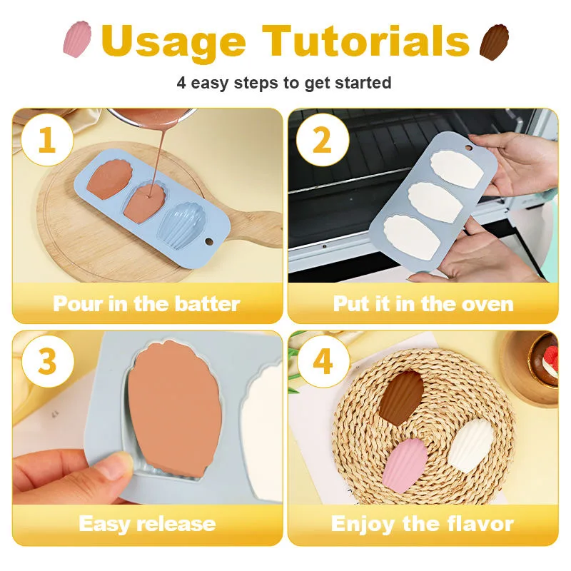 Manufacturers Food Grade Silicone Baking Mold Hot Sell 3 Compartment Silicone Cake Baking Mold - detail view 4