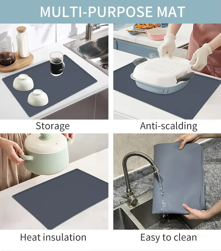 내열 매트 에어프라이어 Site 방수 실리콘 매트 주방 Counter No-slip 실리콘 Countertop 보호 매트 - detail view 7