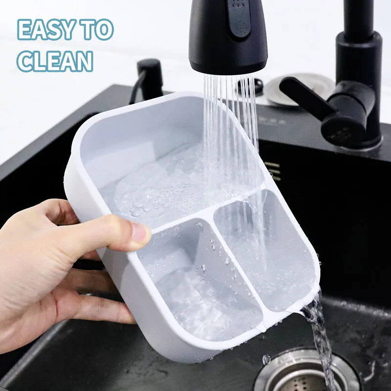 New Arrivals Eco Friendly BPA Free Outdoor Food Storage Boxes Kids Silicone Bento Lunch Box - detail view 2