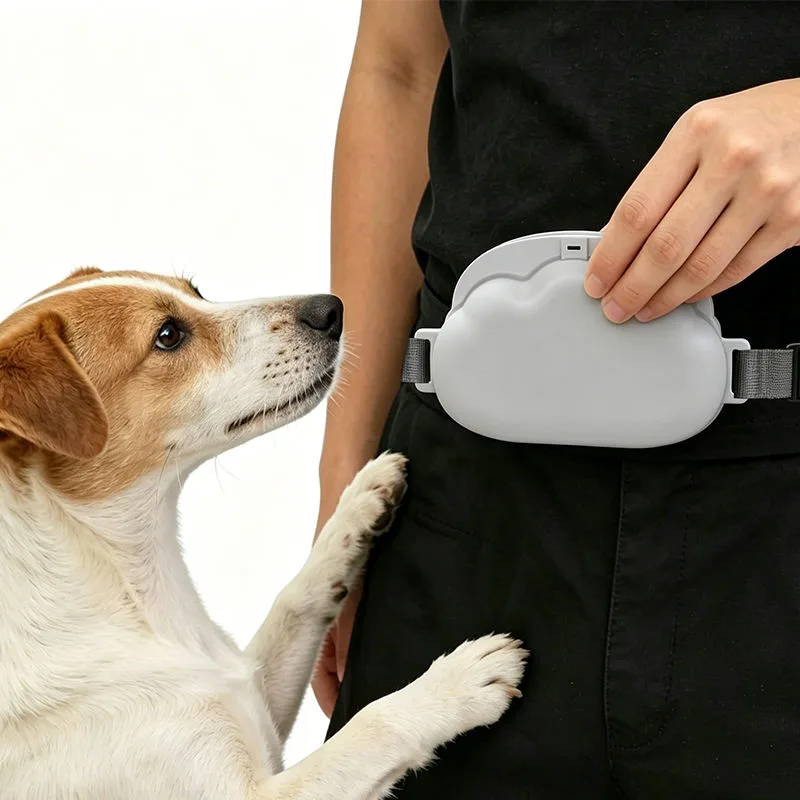 Silicona Fanny Pack perro a medida premio bolsa adiestramiento Clickerfor mascotas - detail view 3