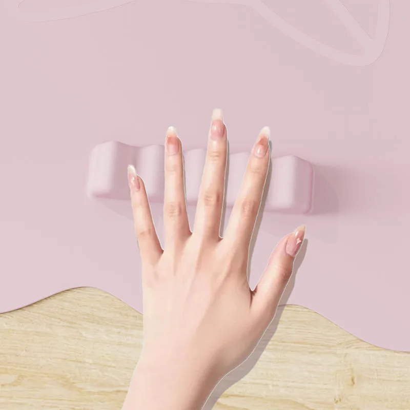 Plegable Pink estampado doble-Sided uñas Art escritorio almohadillas a medida logotipo - detail view 4