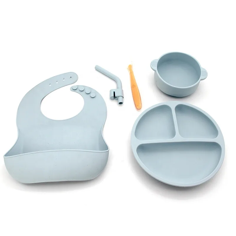 New Arrival Silicone Baby Plate With Suction Eco-friendly Platos De Silicona Para Bebes for Baby Non-toxic Platos De Silicona - detail view 8