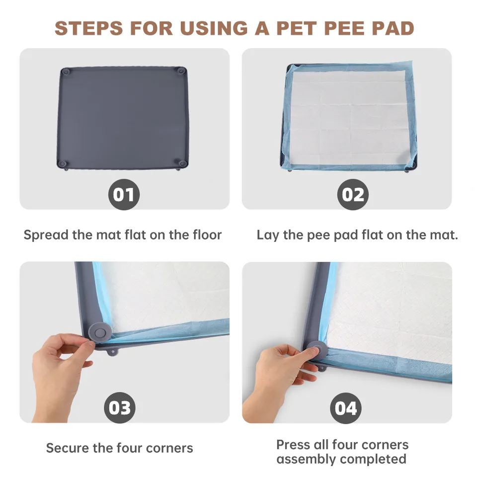Custom Dog Training Pads Washable Pet Mat Reusable Dog Puppy Pad Waterproof Pet Pee Pads - detail view 5