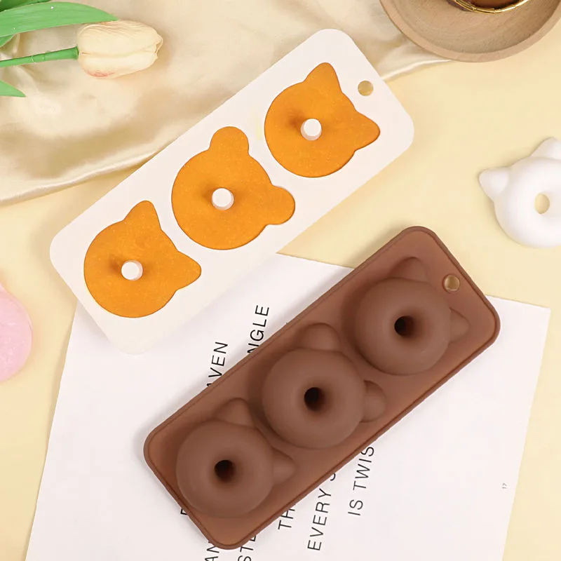 Top Rankings Food-Grade Silicone Round Donut Mold Easy Release Oven Cake Baking Tool - detail view 3