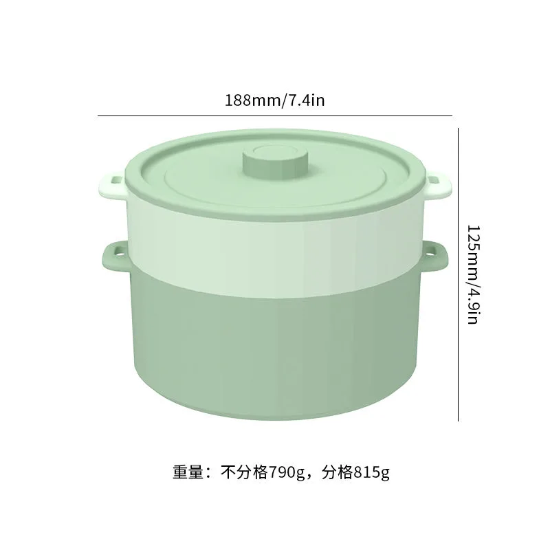 Korea silicona microondas Basket vapor olla horno seguro cuenco grado alimenticio verdura - detail view 5