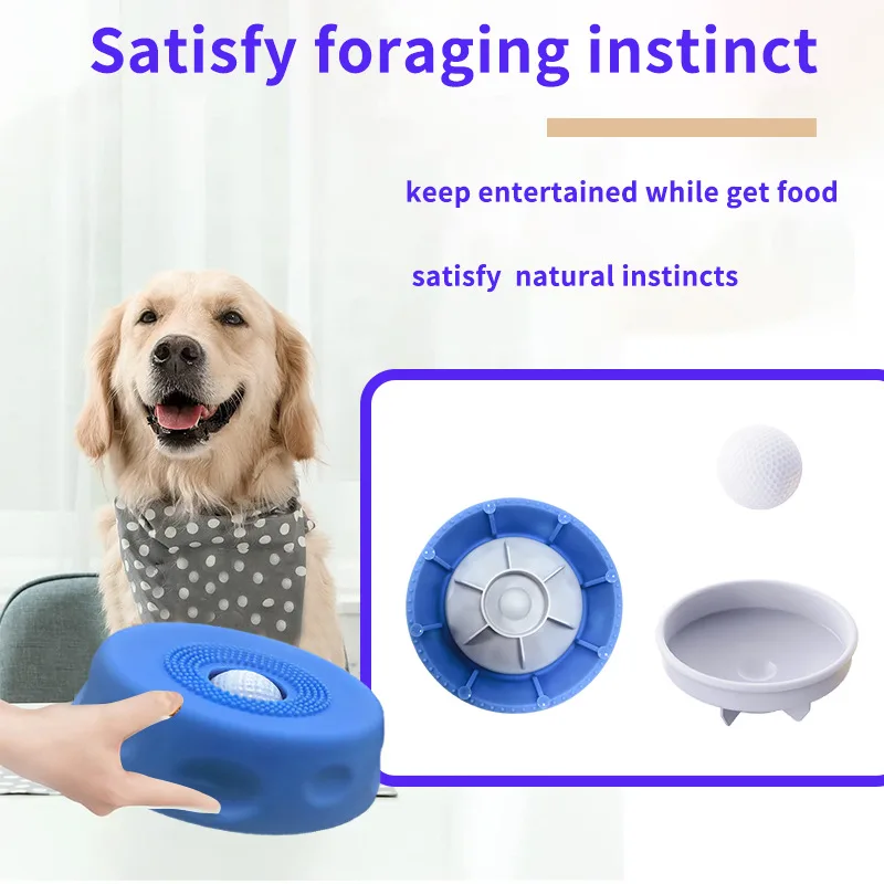 Solid Pattern Silicone Pet Lick Bowl Eco-Friendly Slow Feeder Liquid Treat Bowl Dogs Eating Portable - detail view 4