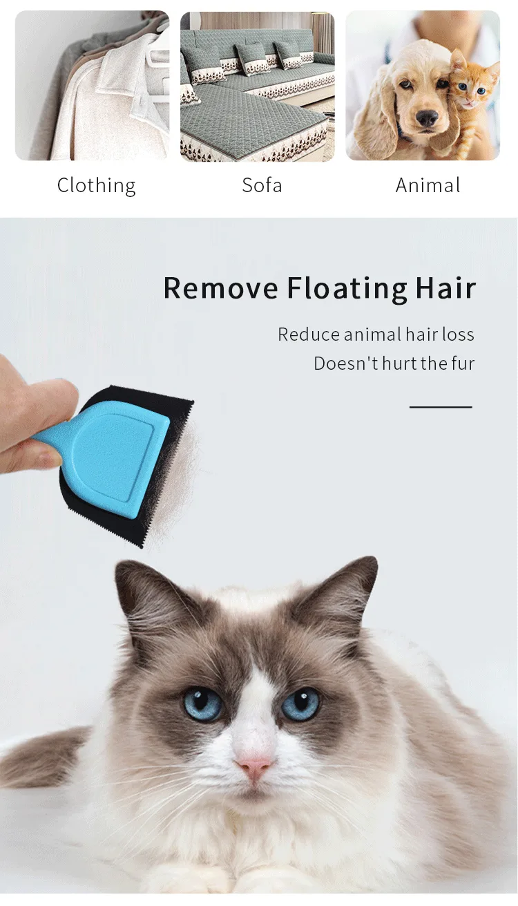Pet Hair Remover for Couch/Car Detailing Mini Dog Cat Hair Remover Fur Removal Brush - detail view 9